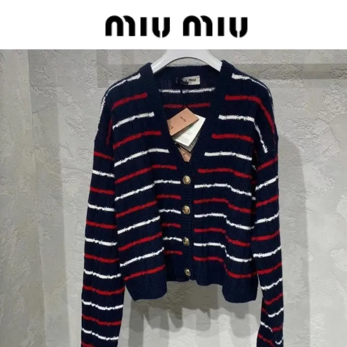 Miu Miu Logo Sweaters