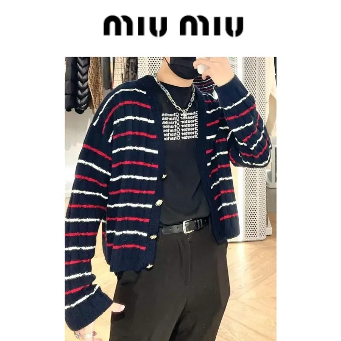 Miu Miu Logo Sweaters