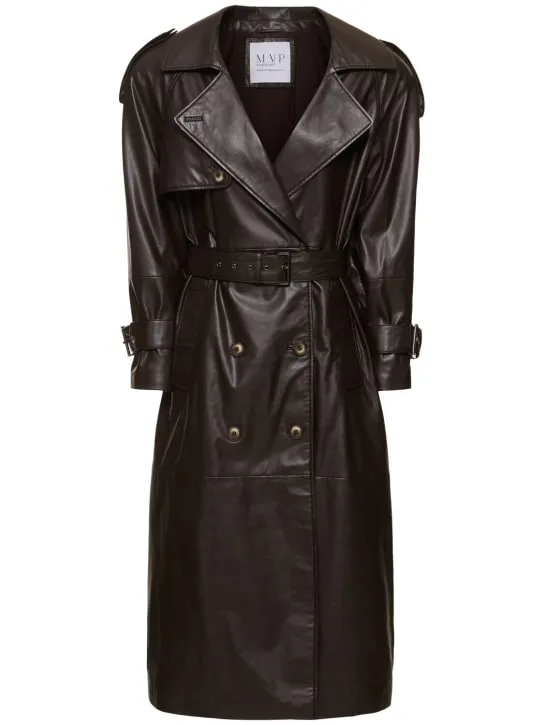 Mvp Wardrobe   Spirit belted long trench coat 