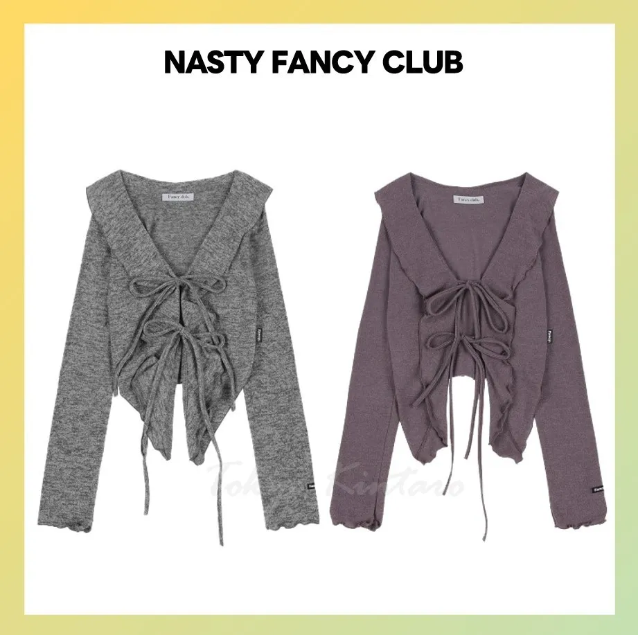 Street Style Logo Cardigans at NASTY FANCY CLUB