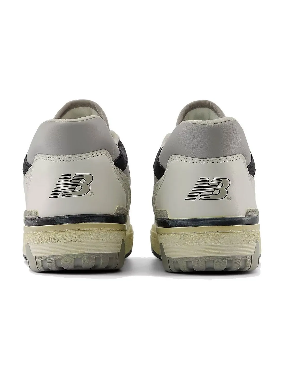 New Balance white and black men's BB550 sneakers