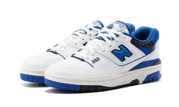 New Balance White Blue 550 - Shop Now