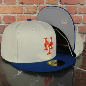 New York Mets 2-Time World Series Champions Cap - Sand/Royal - 59Fifty Fitted