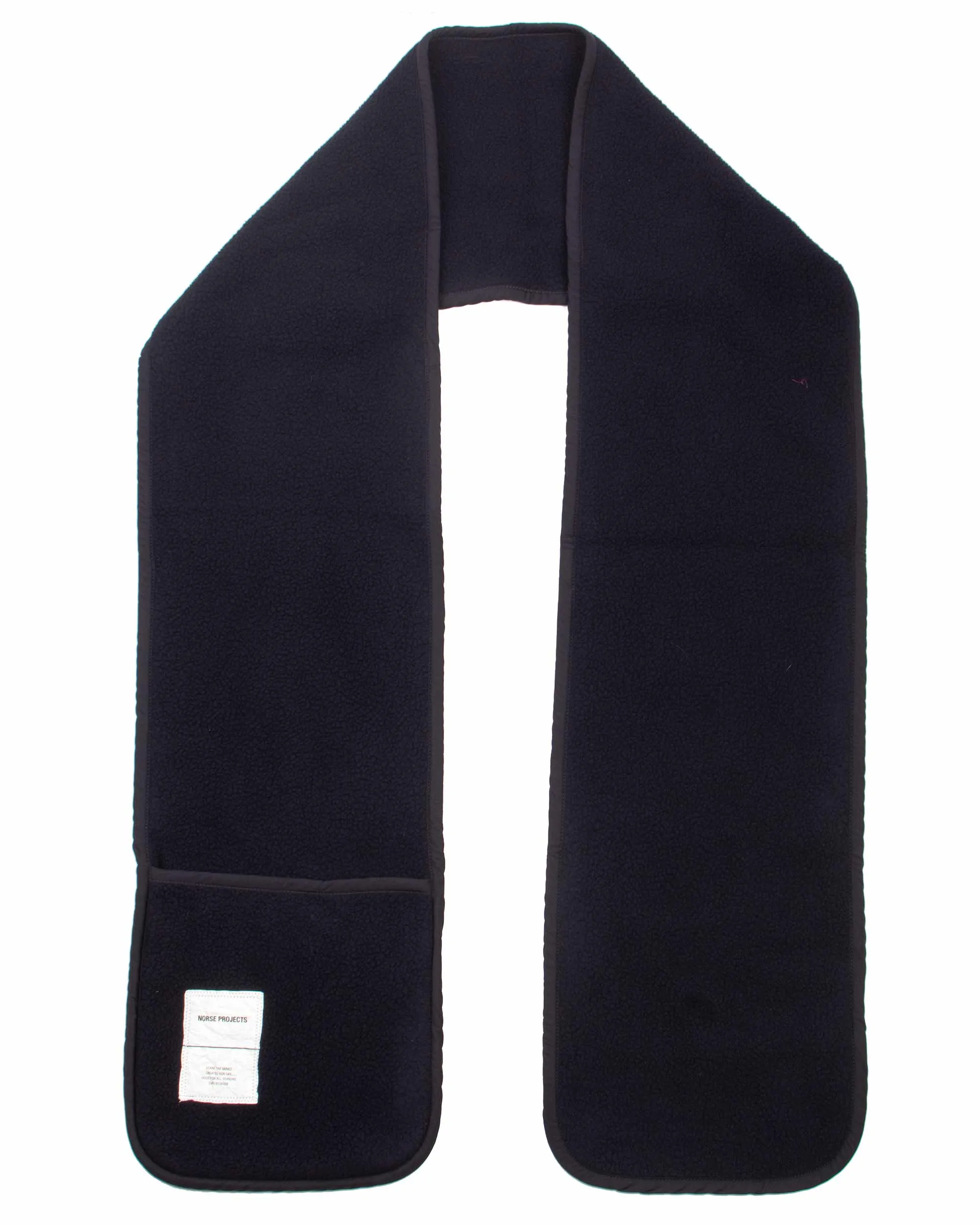 Norse Projects Navy Fleece Scarf