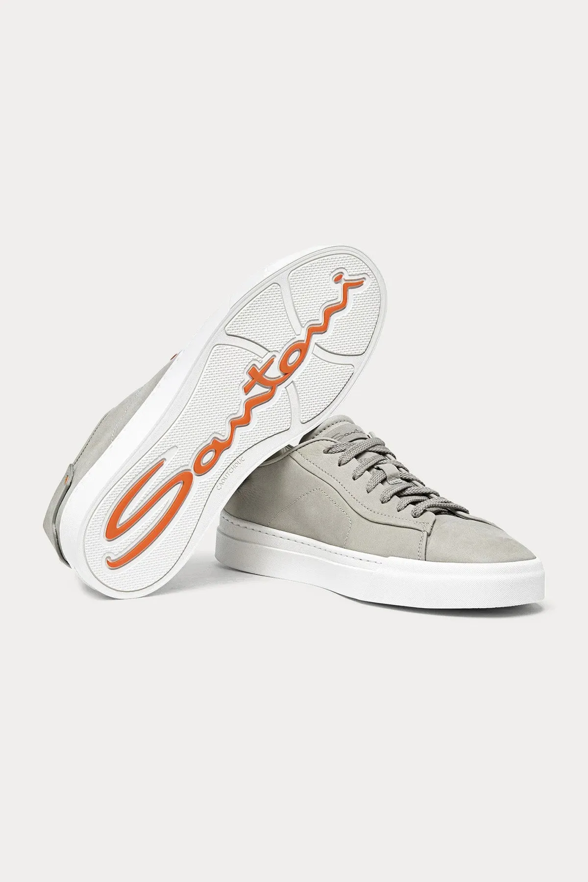 Nubuck Leather Santoni Sneaker Shoe