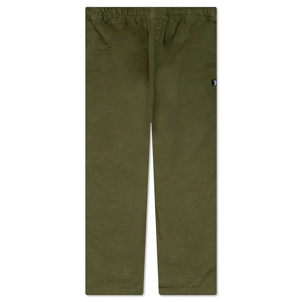 Olive Beach Pants - Brushed