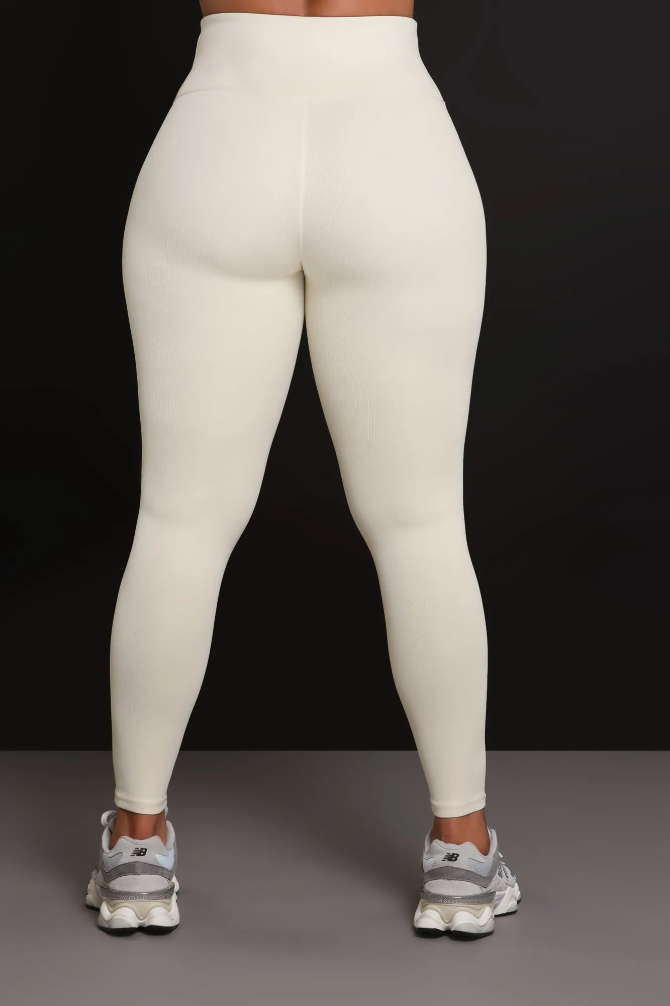 Or NUW Ribbed Leggings Ivory