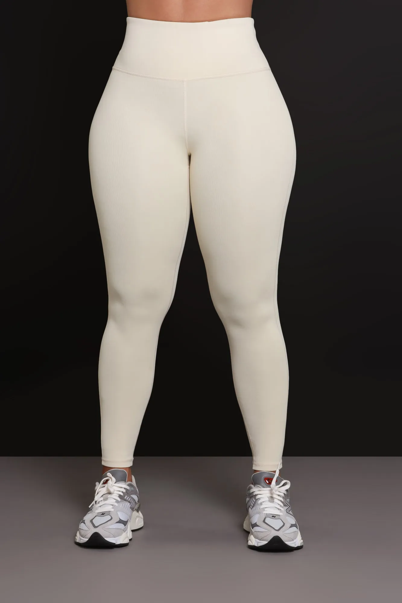 Or NUW Ribbed Leggings Ivory