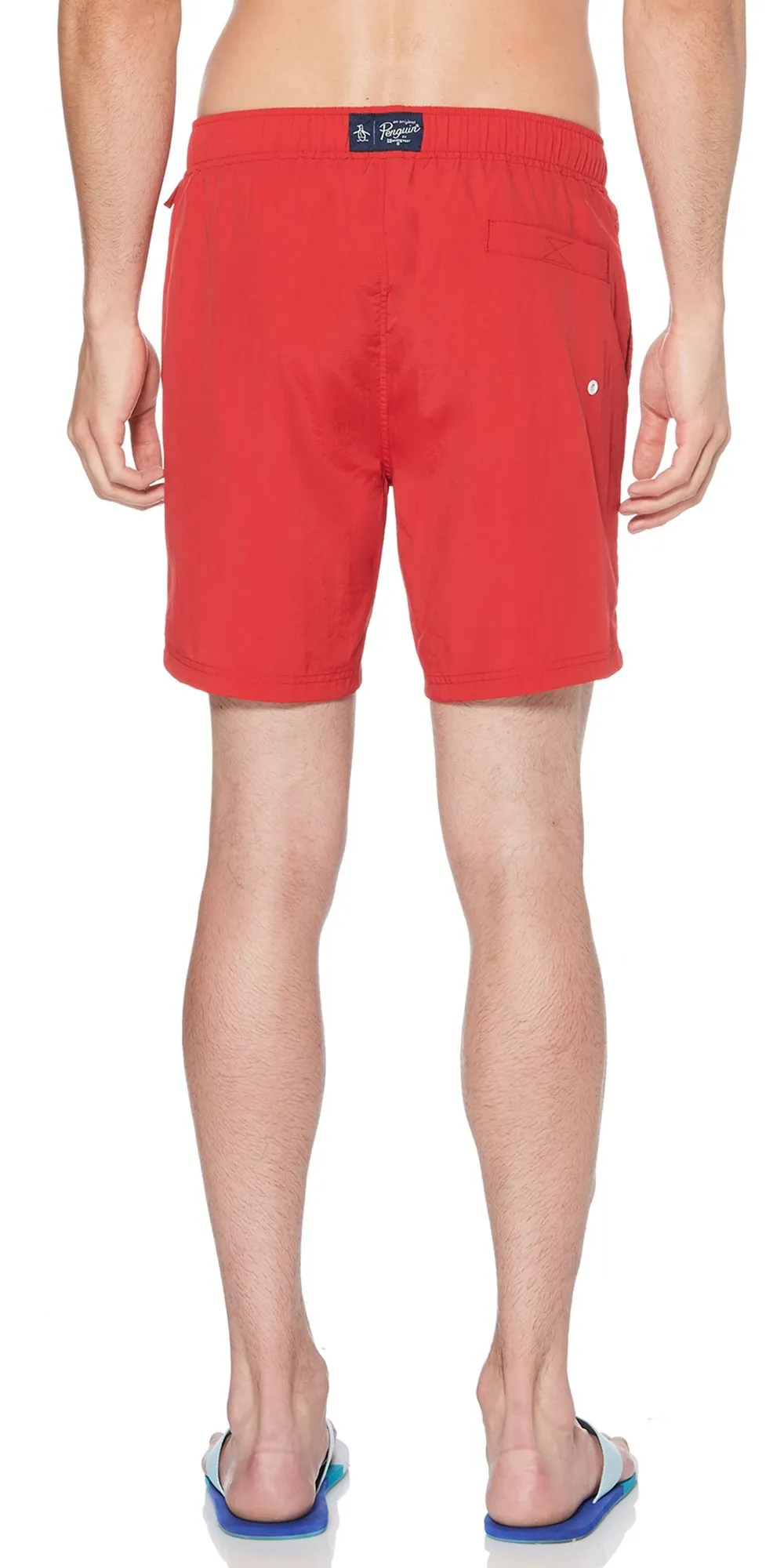 Original Penguin Lipstick Red Quick Dry Daddy Swim Shorts