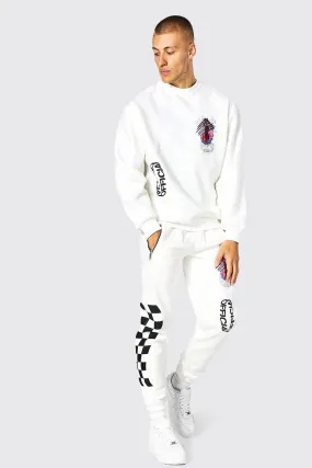 Graffiti Sweater Tracksuit Oversized Official