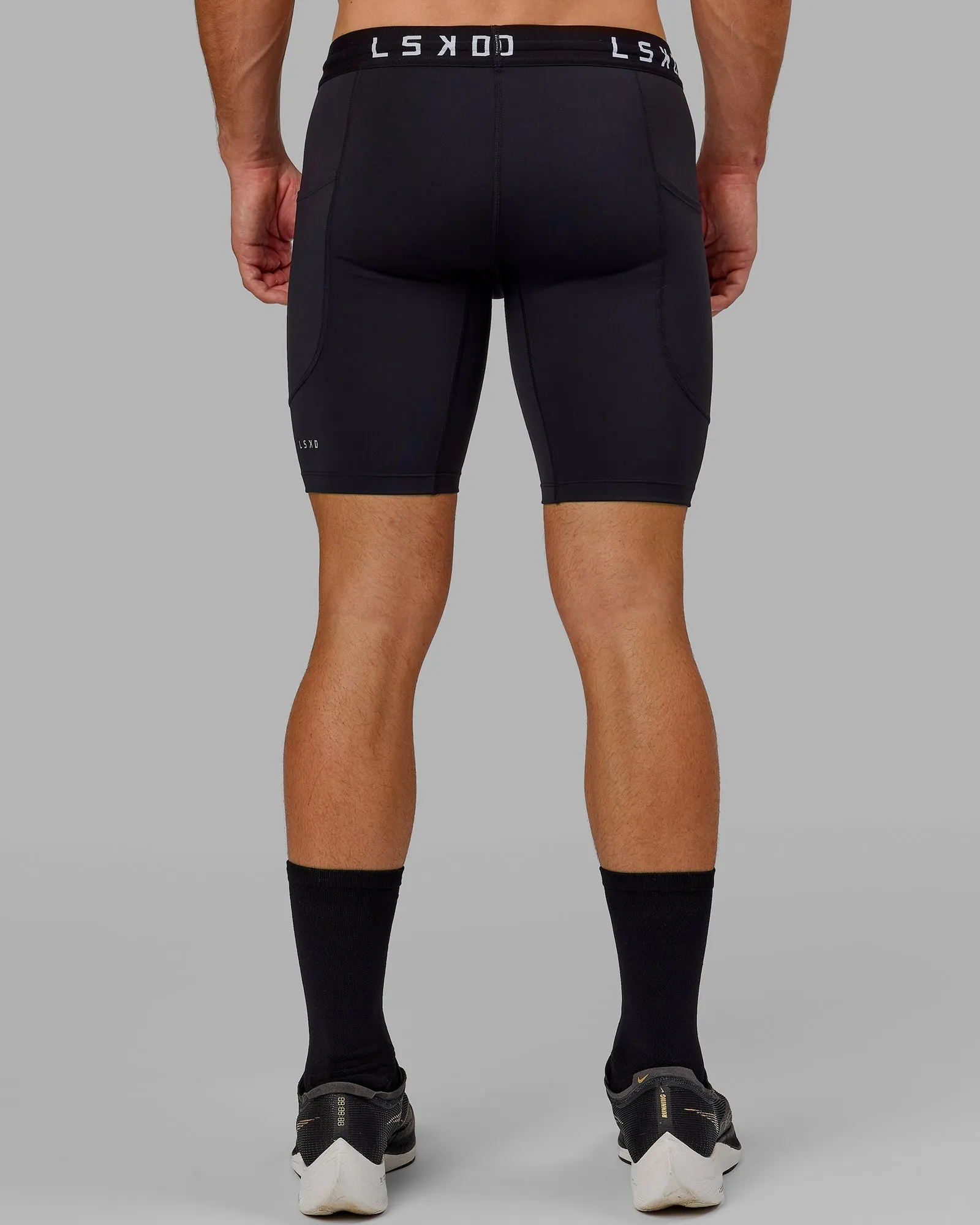 Perform Short Tights for Men in Black