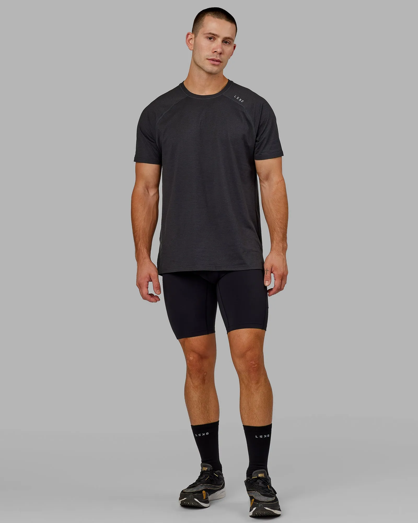 Perform Short Tights for Men in Black