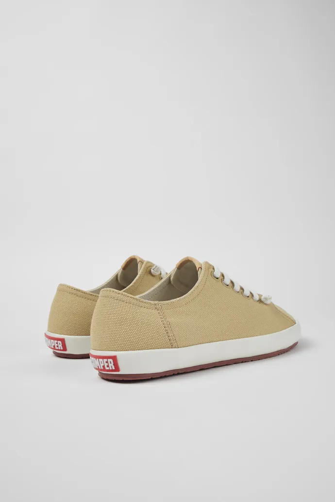 Peu Rambla Beige Textile Sneaker for Men