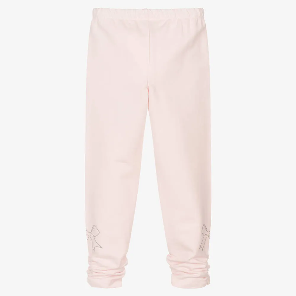 Pink Cotton Leggings for Girls