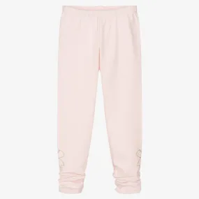 Pink Cotton Leggings for Girls