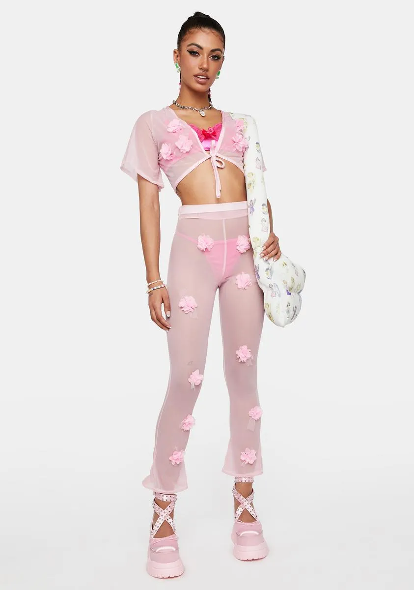 Pink Daisy Trousers