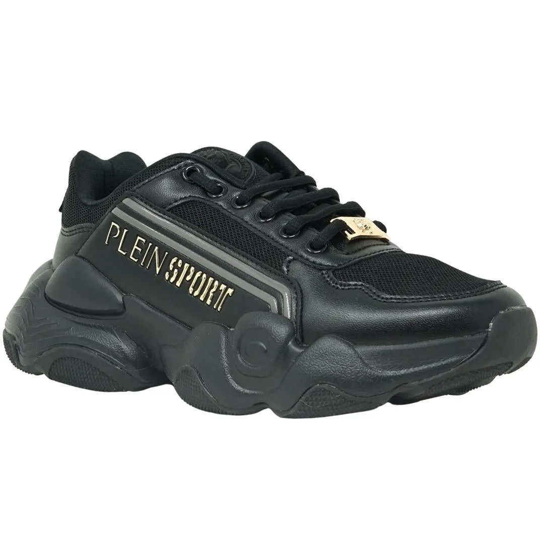 Plein Sport Black Trainers - Dips1001 99 for Men