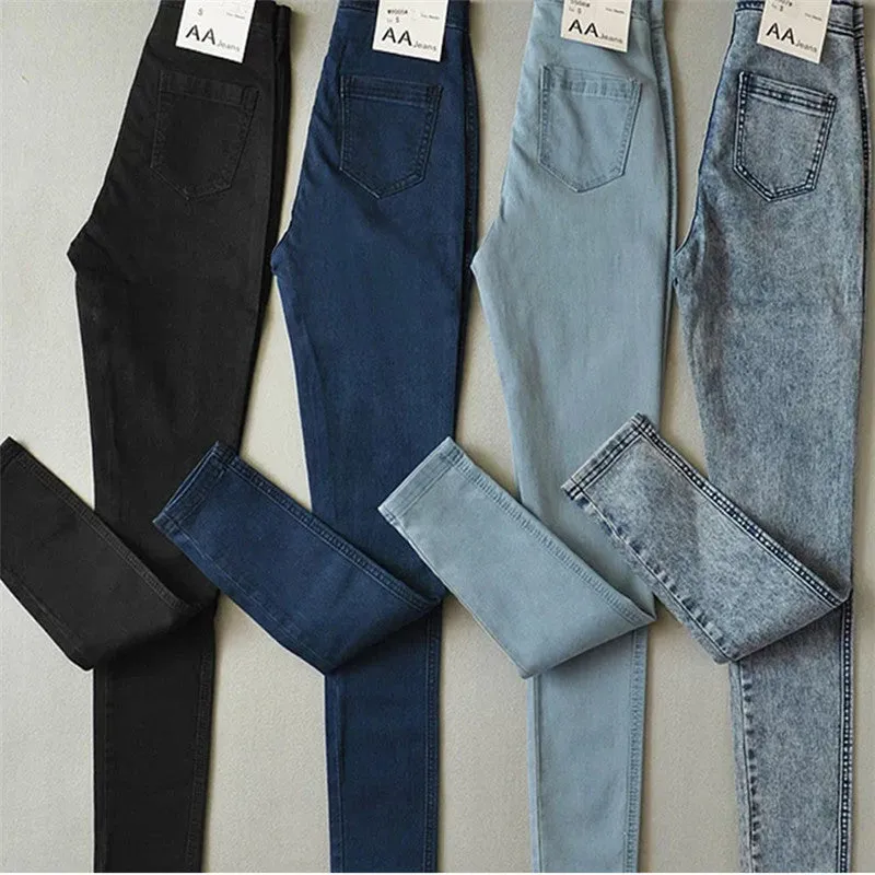 Plus Size Ankle Leggings in Mid Denim for Fashionable Women with High Quality