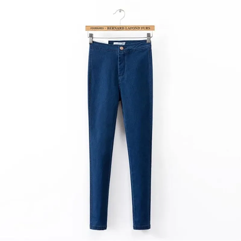 Plus Size Ankle Leggings in Mid Denim for Fashionable Women with High Quality