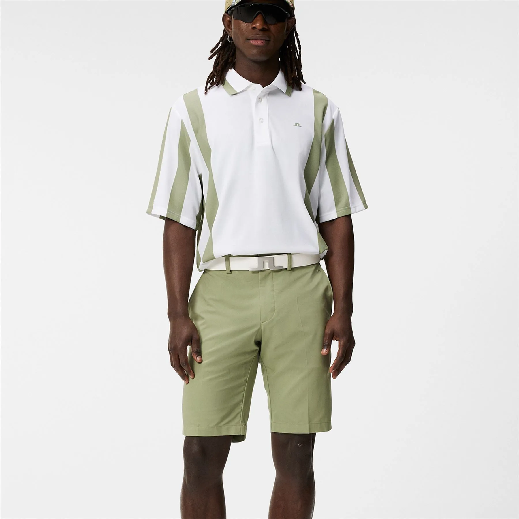 Poly Stretch Golf Shorts Oil Green SS24.