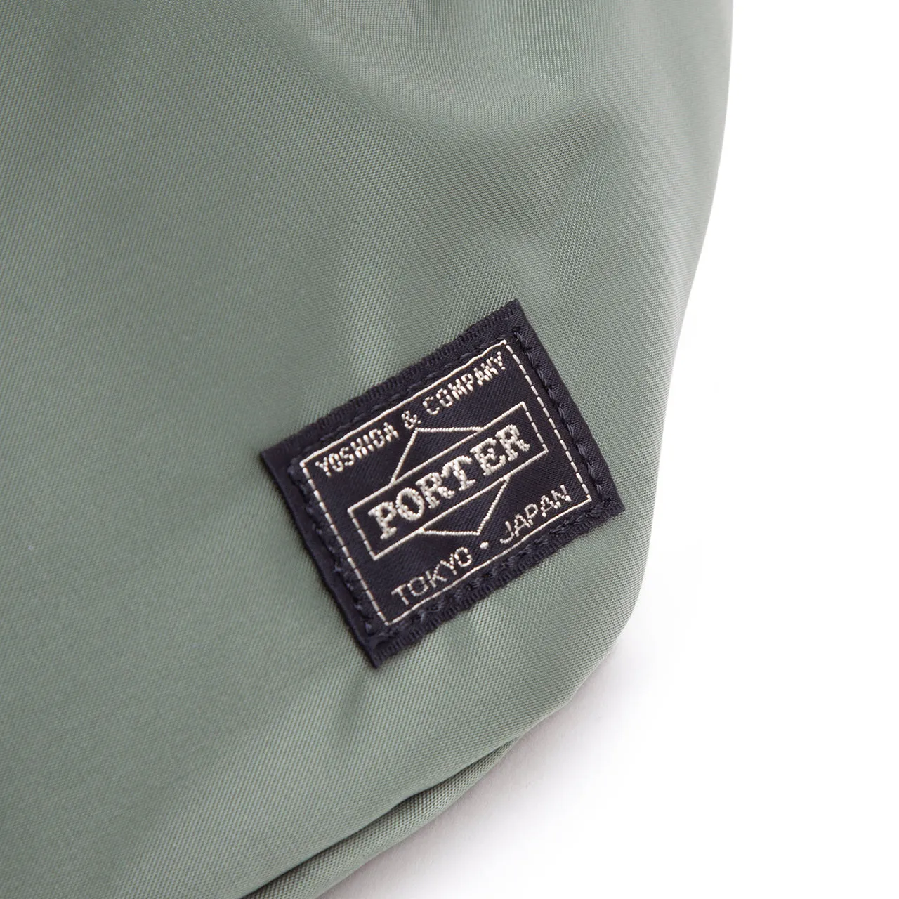 Porter Green Small Tanker Waist Bag by Yoshida