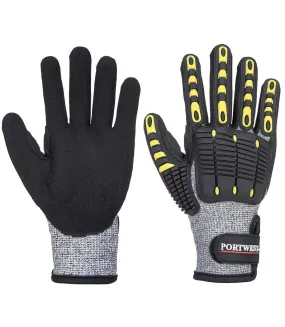 Portwest Unisex a772 Impact Cut Resistant Glove XXL Grey/Black