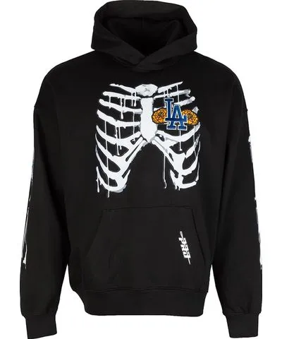 Pro Standard Dodgers Rib Cage Fleece PO Hoody -Mens