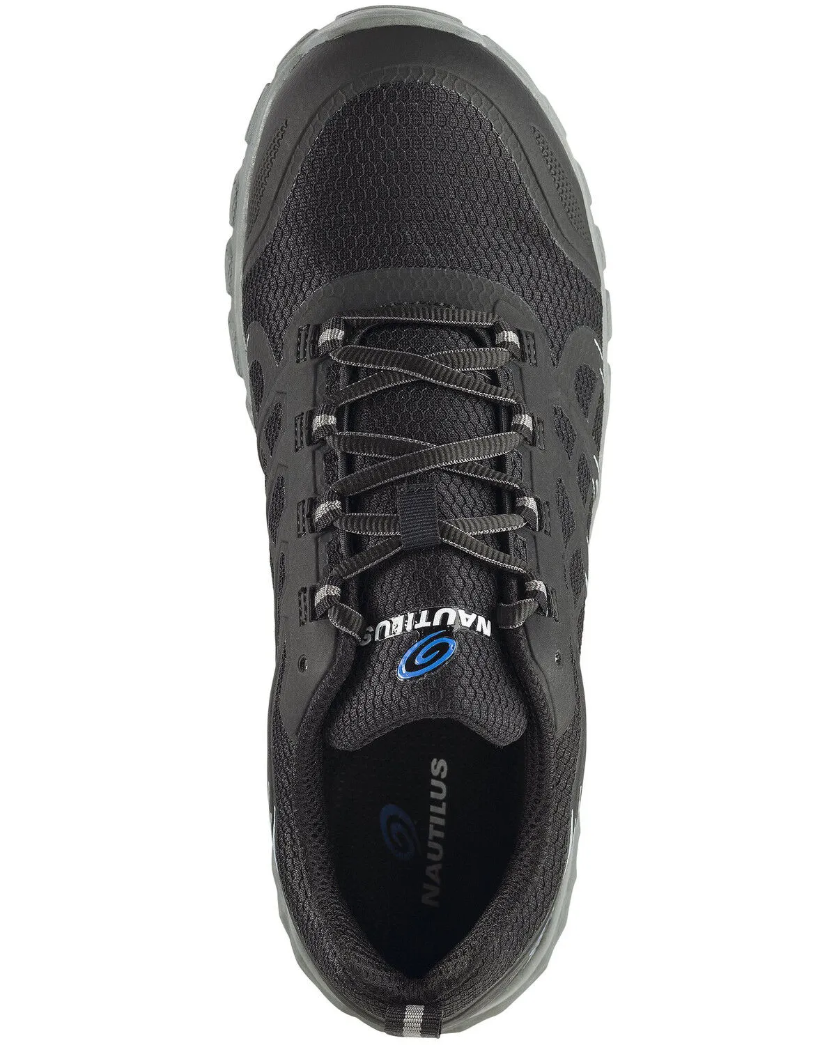 Nautilus men's black stratus slip-resisting work shoes with composite toe