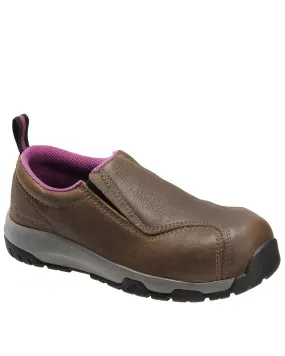 Nautilus women's slip-on work shoes with composite toe