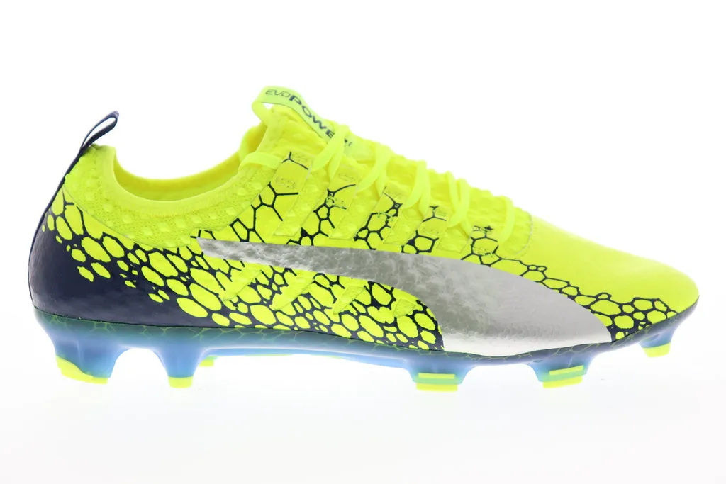 Puma EvoPower Vigor 1 Graphic Green Lace Up Athletic Soccer Cleats