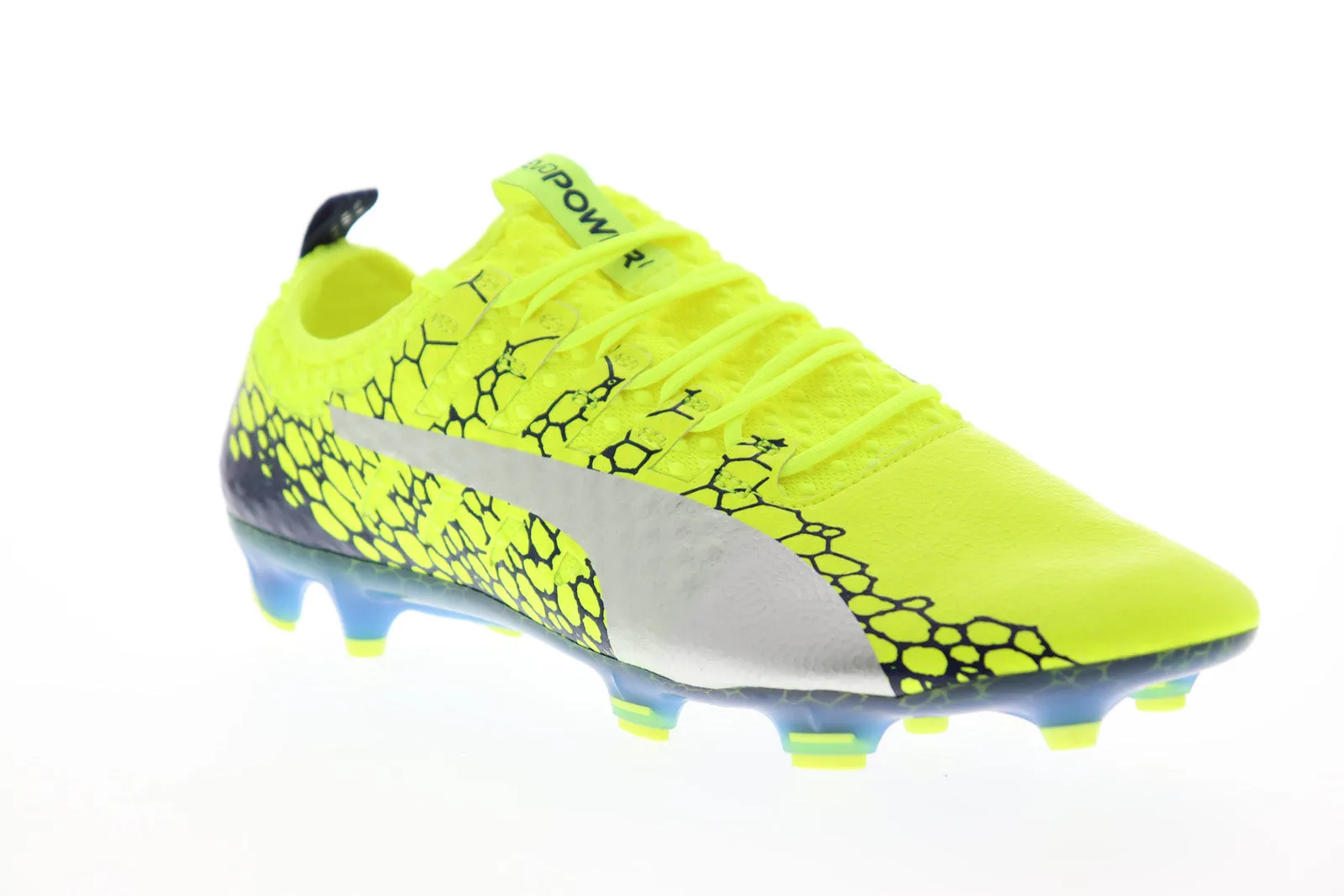 Puma EvoPower Vigor 1 Graphic Green Lace Up Athletic Soccer Cleats