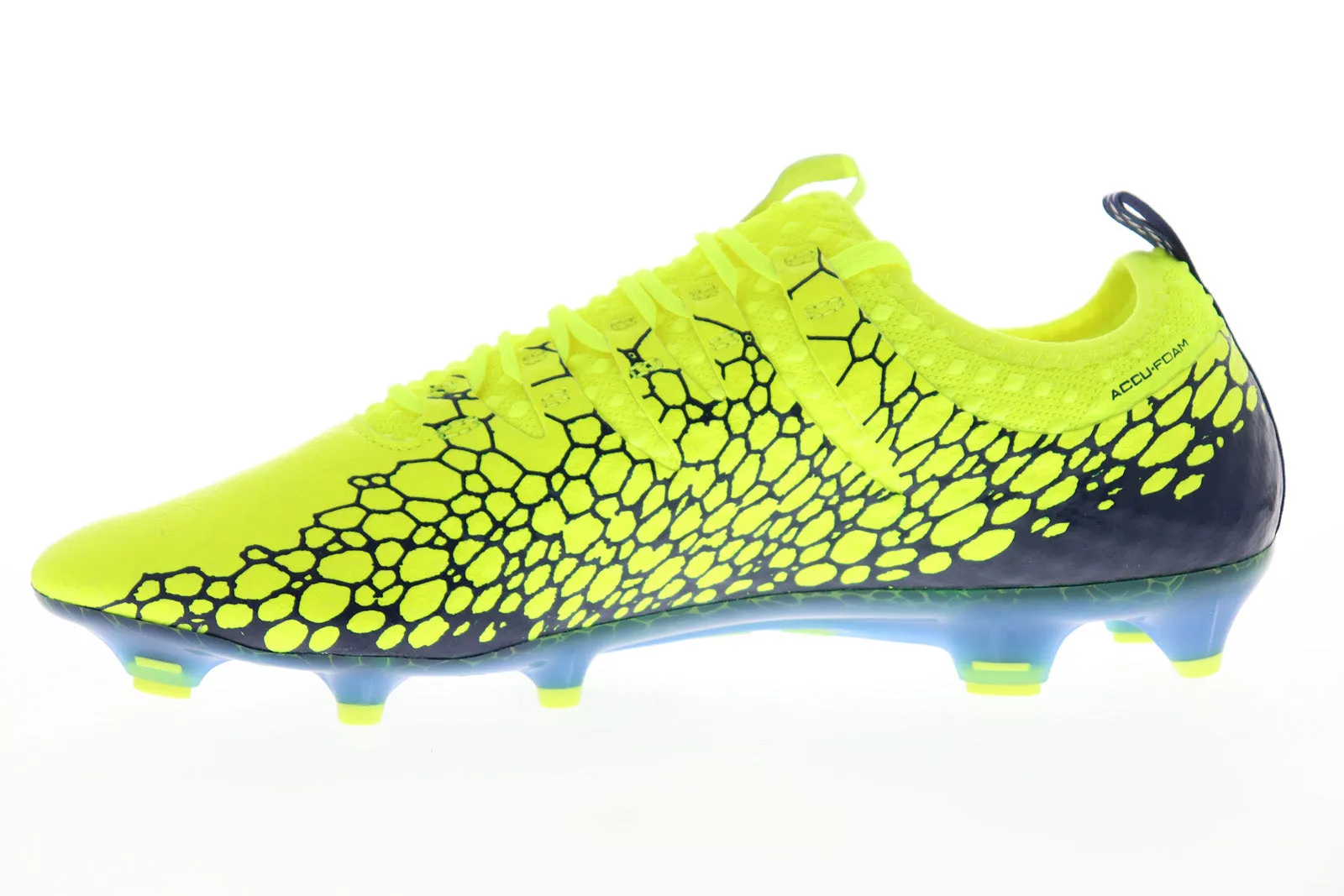 Puma EvoPower Vigor 1 Graphic Green Lace Up Athletic Soccer Cleats