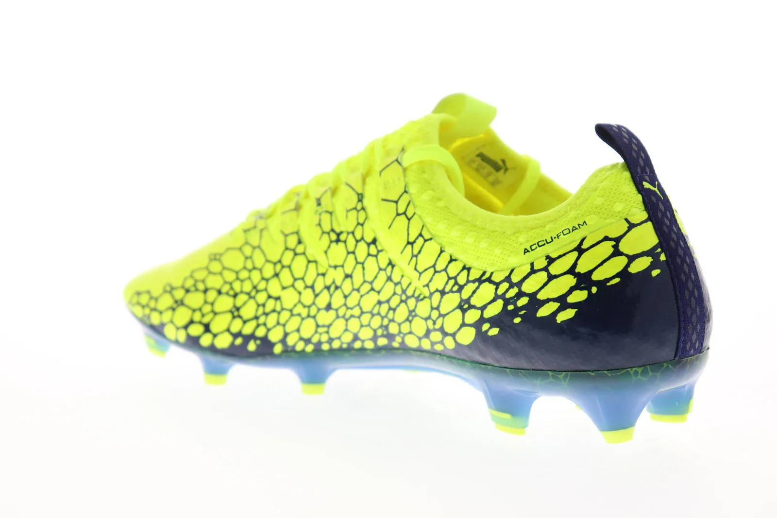 Puma EvoPower Vigor 1 Graphic Green Lace Up Athletic Soccer Cleats