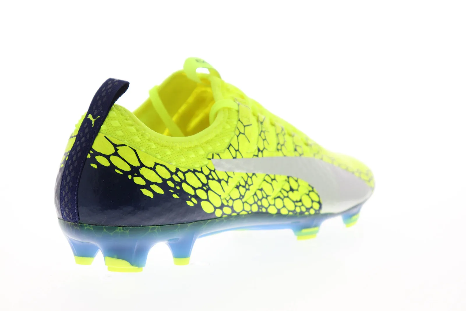 Puma EvoPower Vigor 1 Graphic Green Lace Up Athletic Soccer Cleats