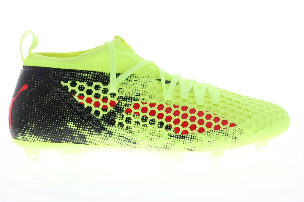 Puma Future 18.2 Netfit FG AG 10432101 Green Athletic Soccer Cleats