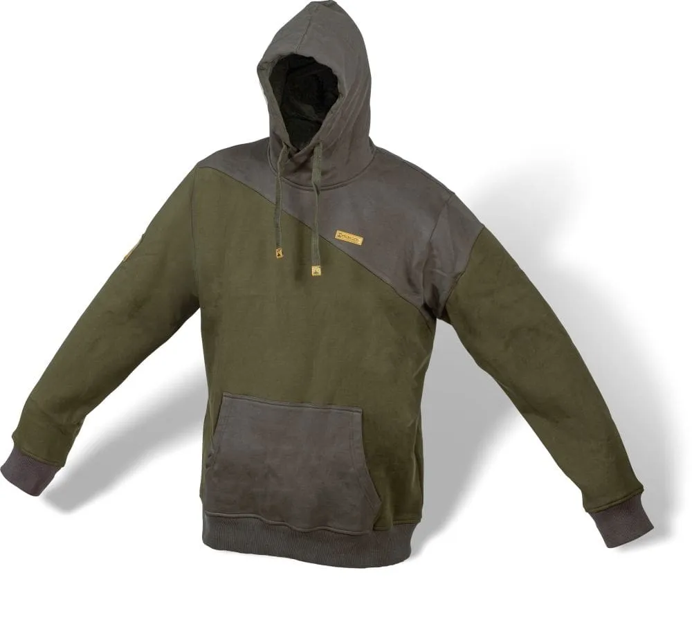 Fishing Hoodie in Olive/Brown