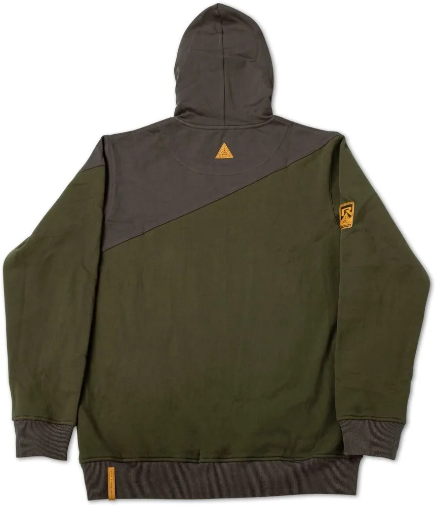 Fishing Hoodie in Olive/Brown