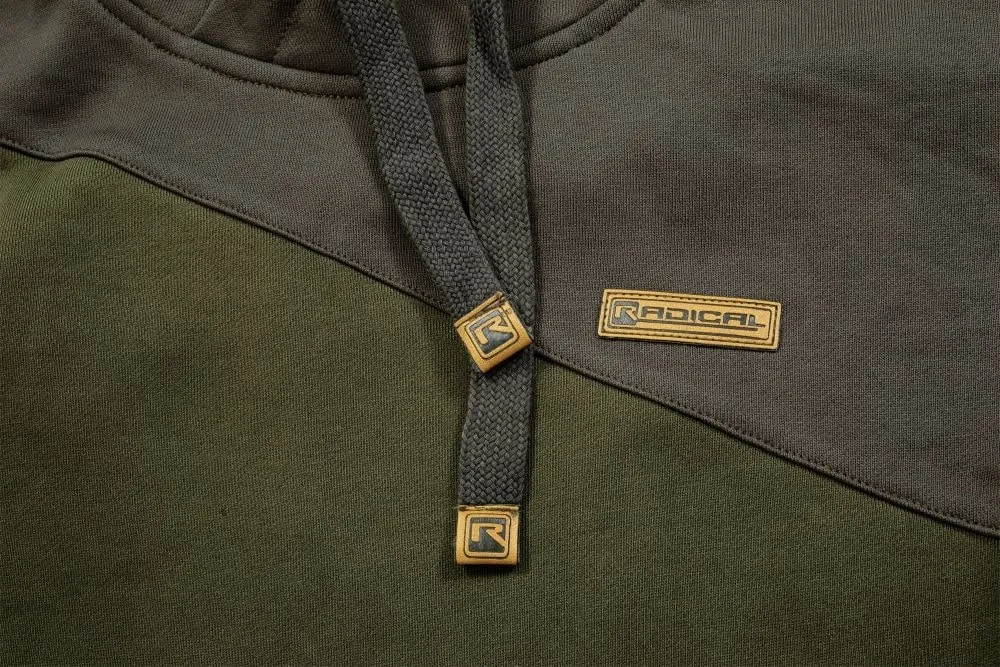 Fishing Hoodie in Olive/Brown