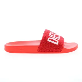 Red Slides Sandals for Women by Diesel