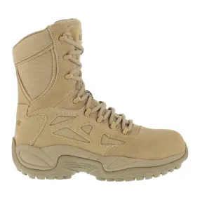 Reebok Tactical Boots Rapid Response RB Side Zip Tan Suede Boots.