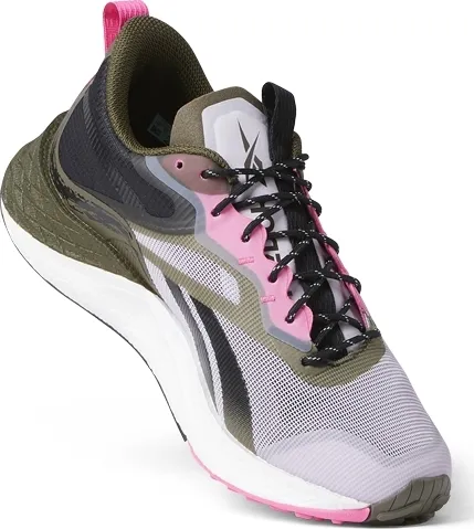 Reebok women's adventure shoes in quaglw/armgrn/cblack design featuring Floatride Energy 3.0