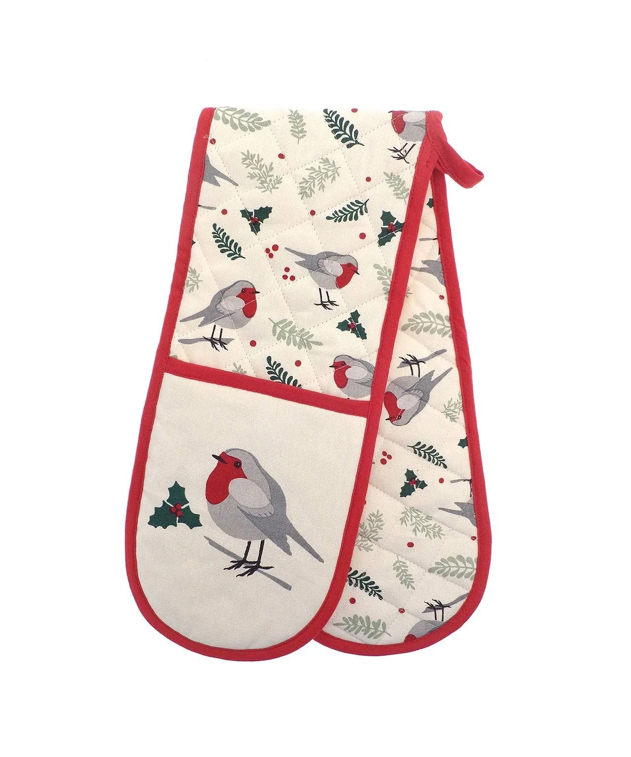 Robin Oven Glove and Tea Towel Set