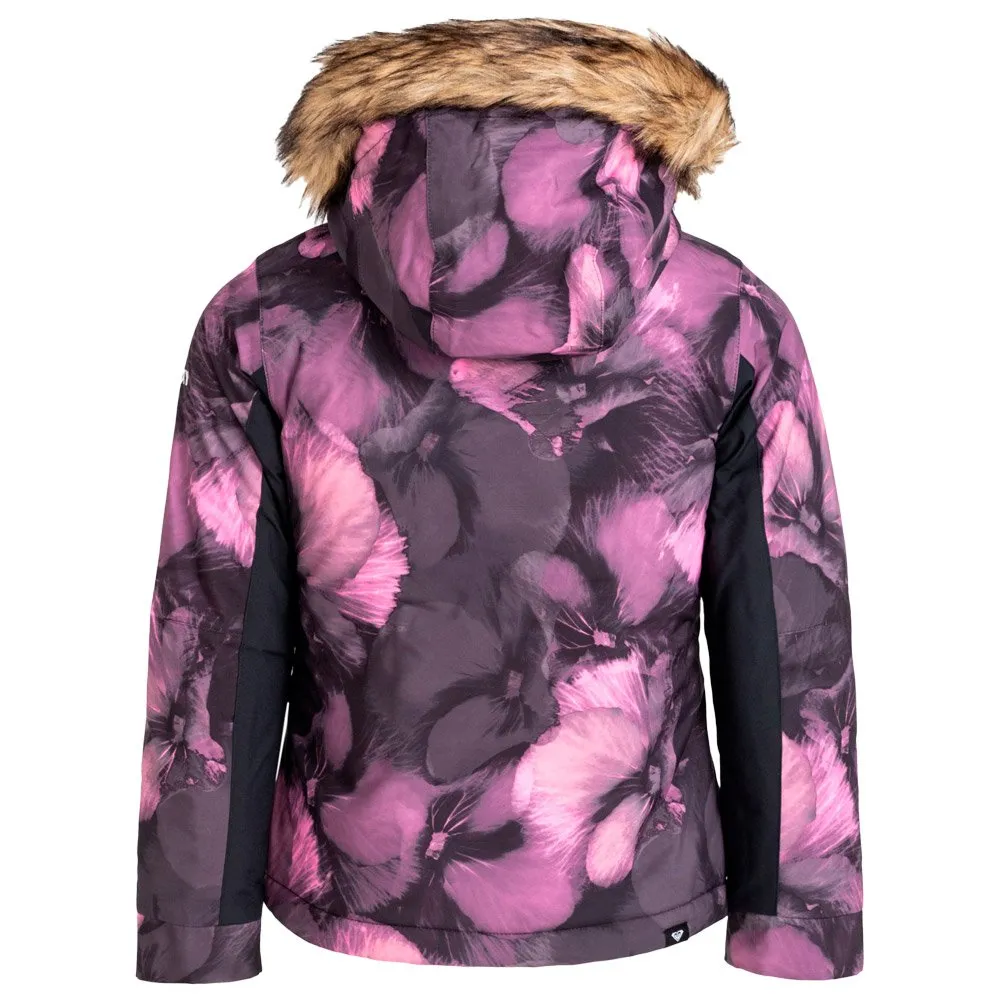 Roxy Jet Ski Jacket Girl Black Pansy