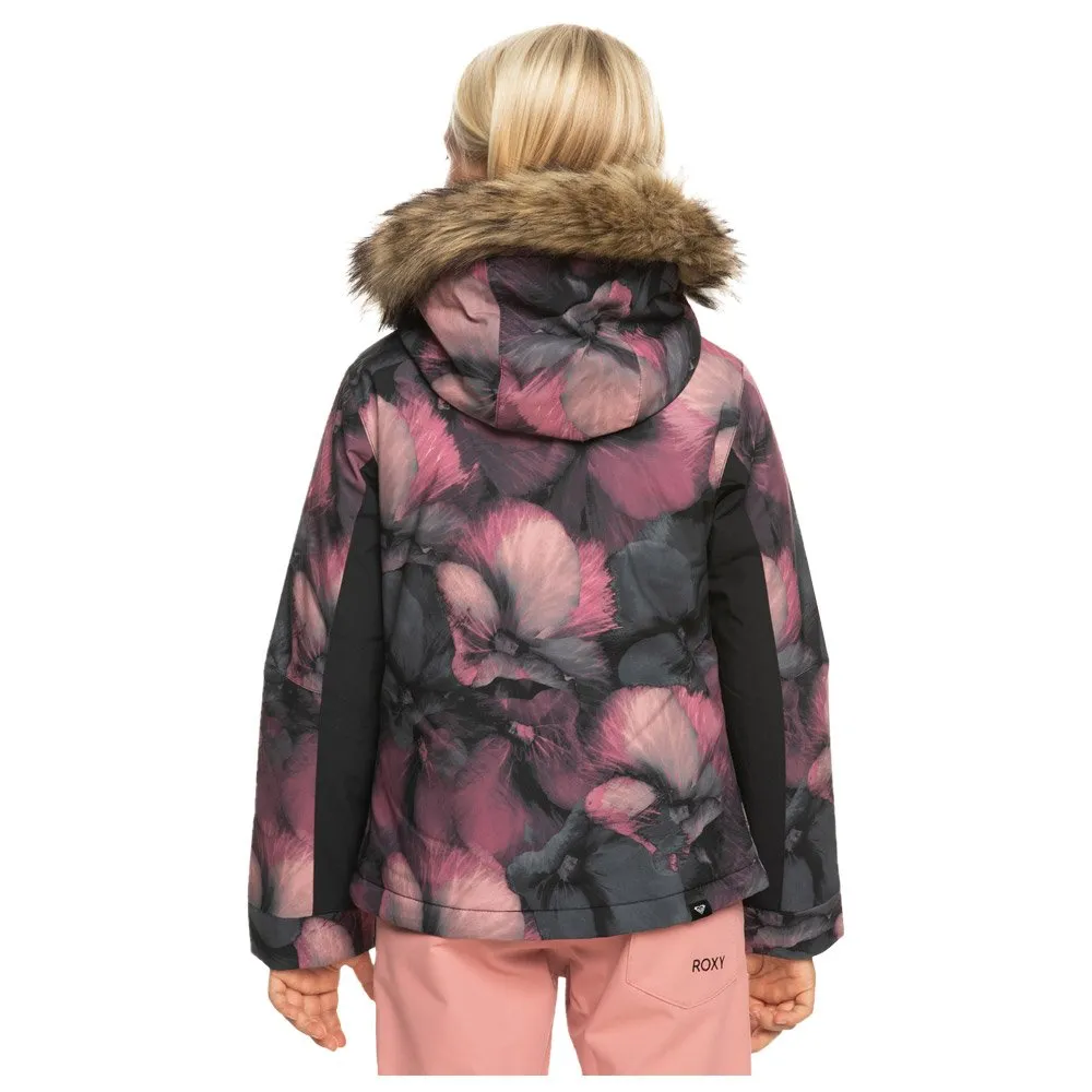 Roxy Jet Ski Jacket Girl Black Pansy