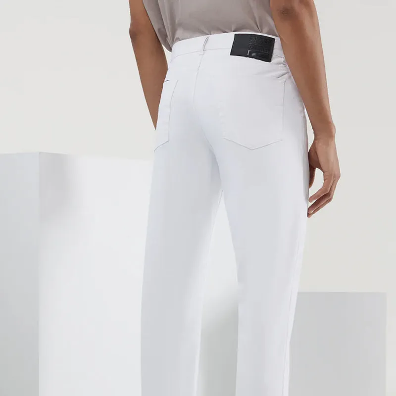 RRD Techno Wash White Pants for Men