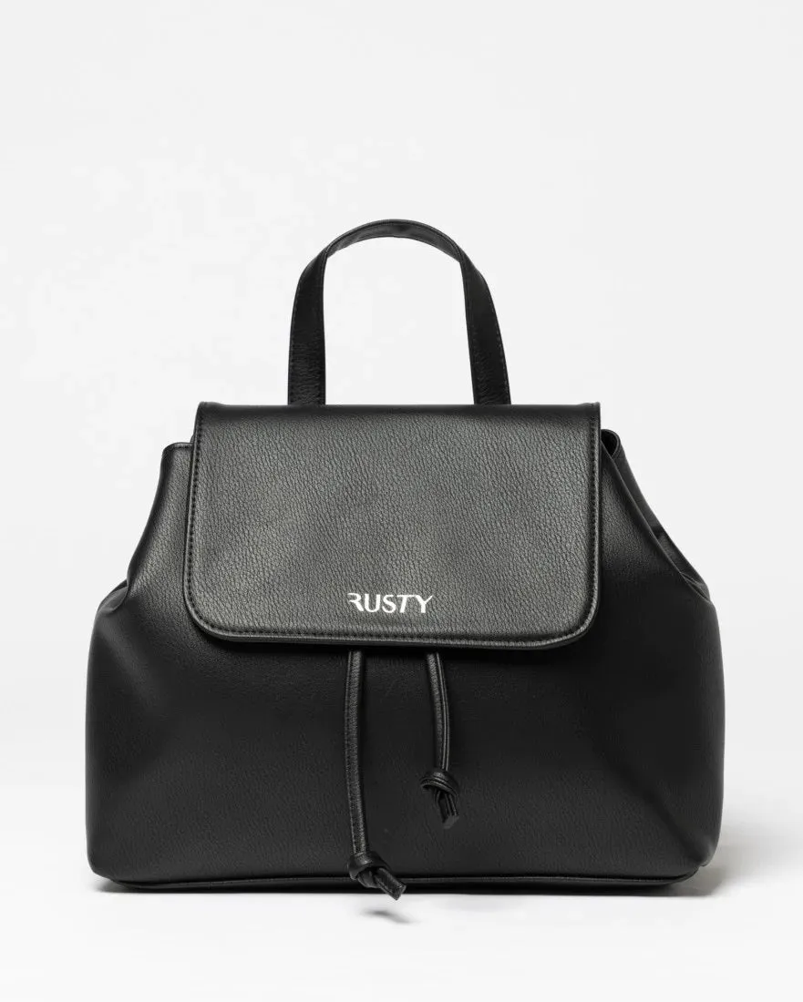 Rusty Essence Black Bucket Bag by Cartera