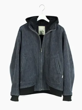 Sasquatchfabrix AW03 Layered Denim Hooded Work Bomber -> Sasquatchfabrix AW03 Layered Denim Jacket