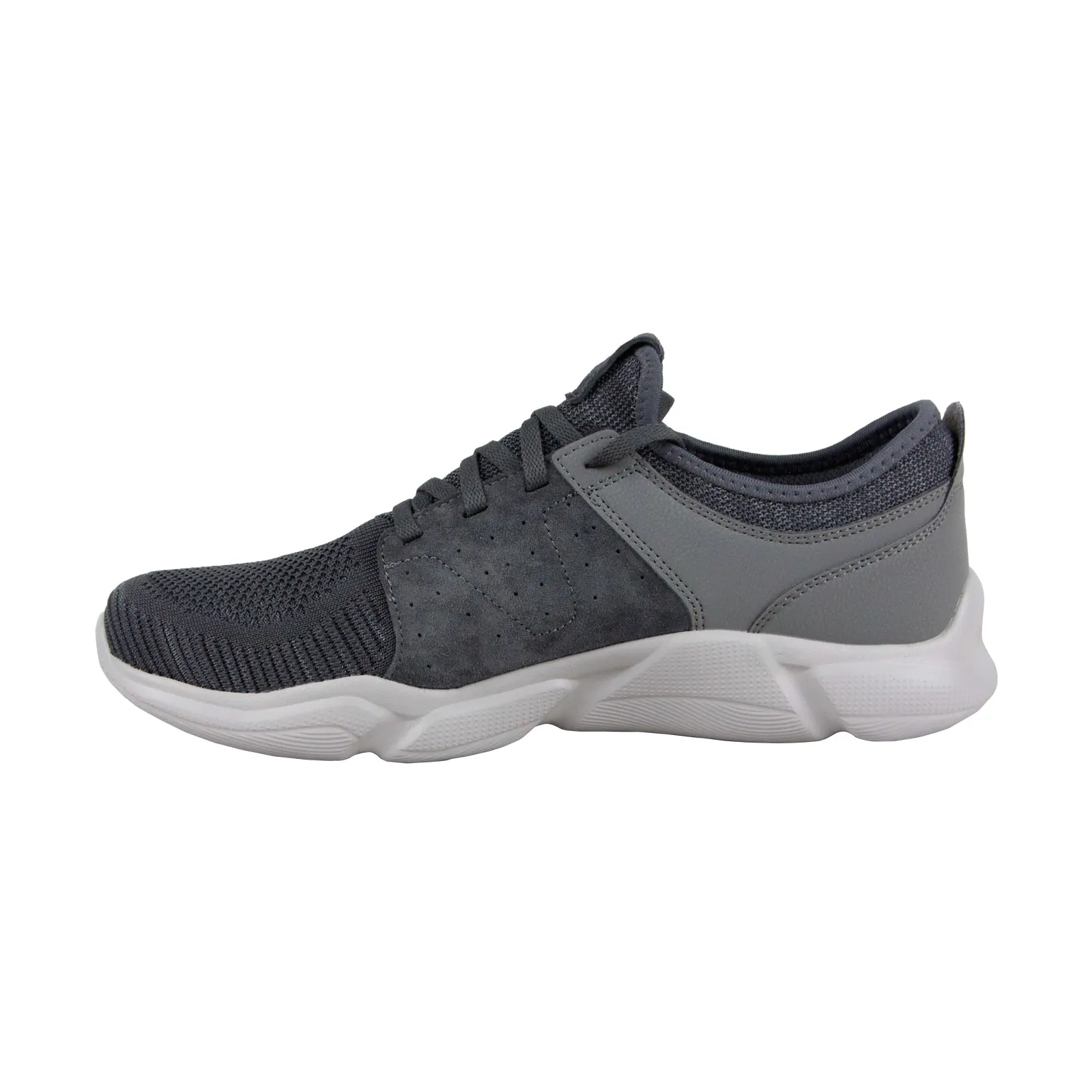 Skechers Drafter Wellmont 52947 Gray Mesh Lace Up Lifestyle Sneakers