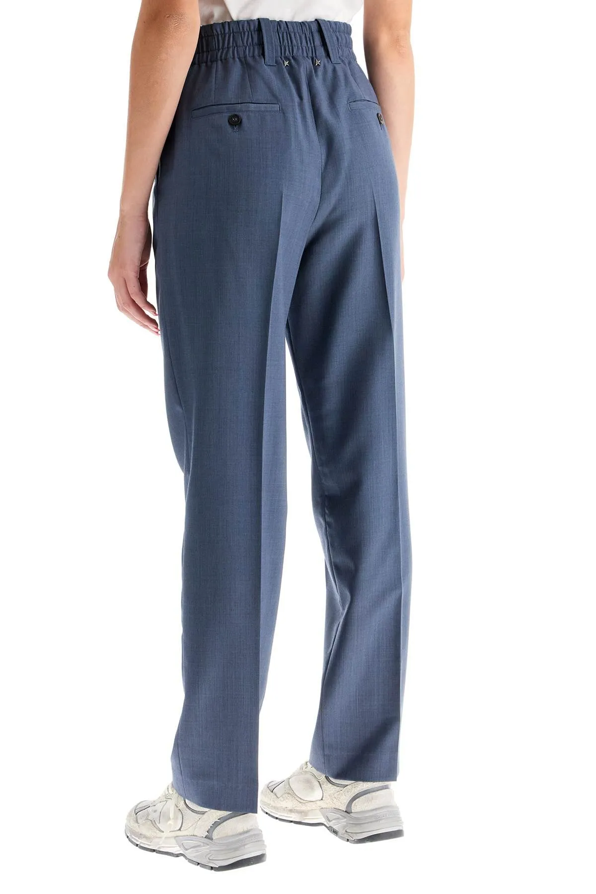 Comfortable Soft Wool Trousers GWP01504 P001609 GRISALLIE