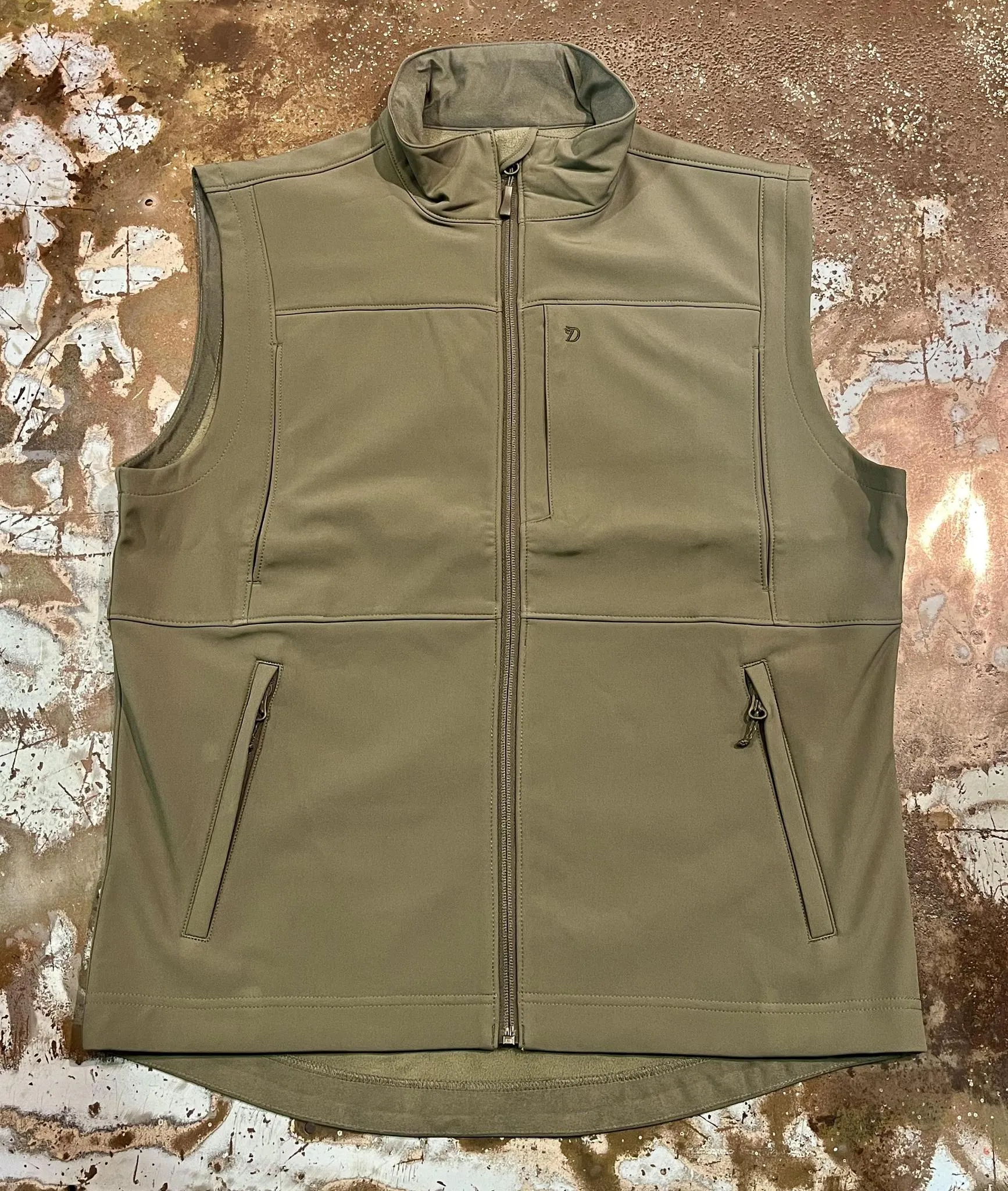 Softshell Vest Moss - Contact